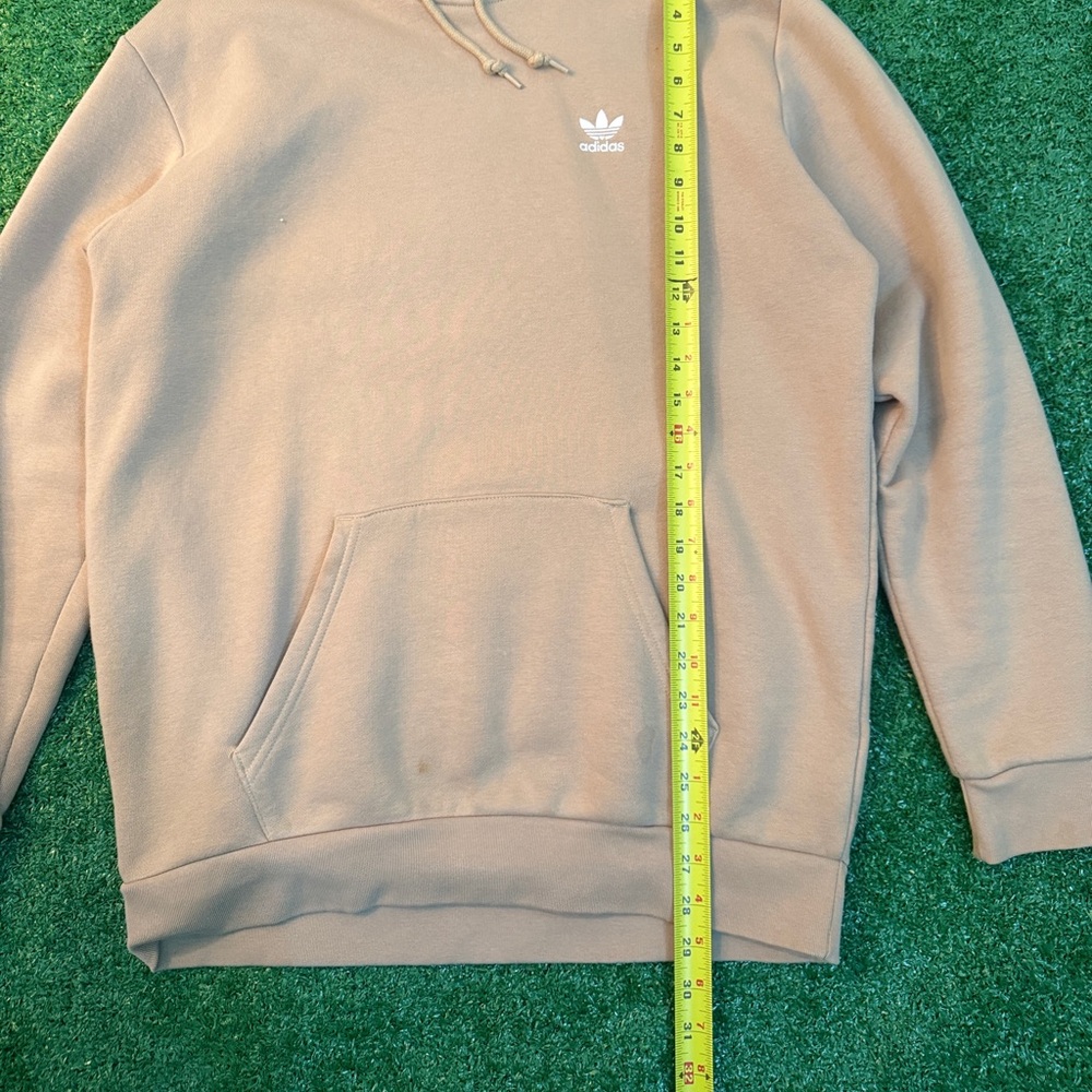 Adidas Tan Sweatshirt with Ribbed Cuffs and Hood - Picture 2 of 6